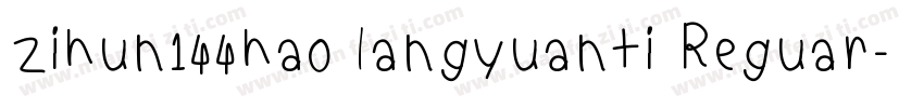 zihun144hao langyuanti Reguar字体转换